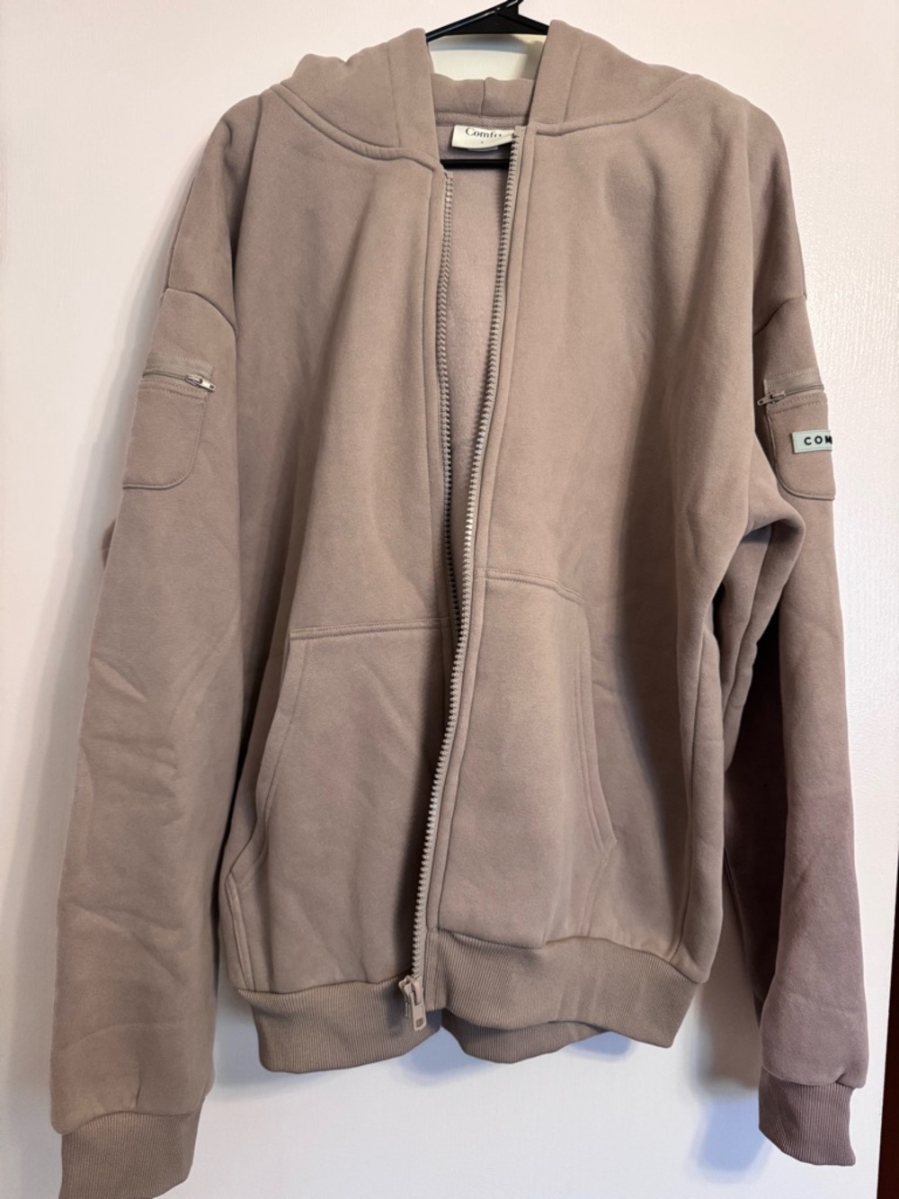 Comfrt Travel Unisex L Bark Zip Hoodie